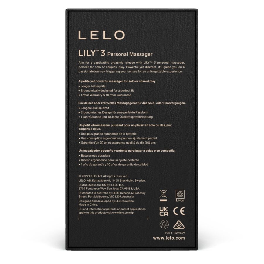 LELO - MASAJEADOR PERSONAL LILY 3 - VERDE POLAR