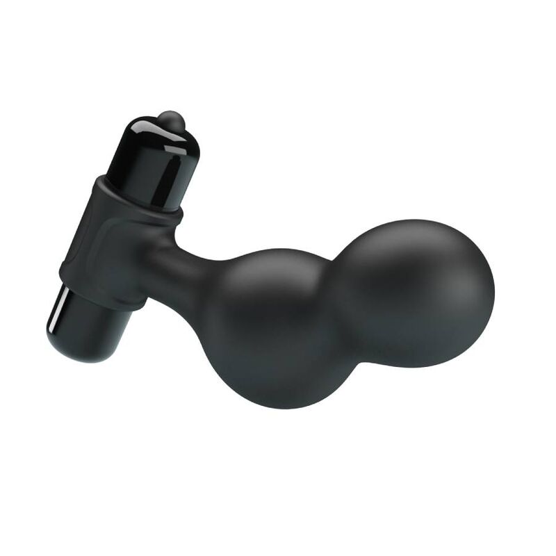 MR PLAY - PLUG ANAL VIBRADOR DE SILICONA NEGRO