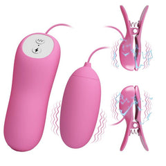 PRETTY LOVE - TWEEZERS WITH VIBRATION AND ELECTROSHOCK PINK