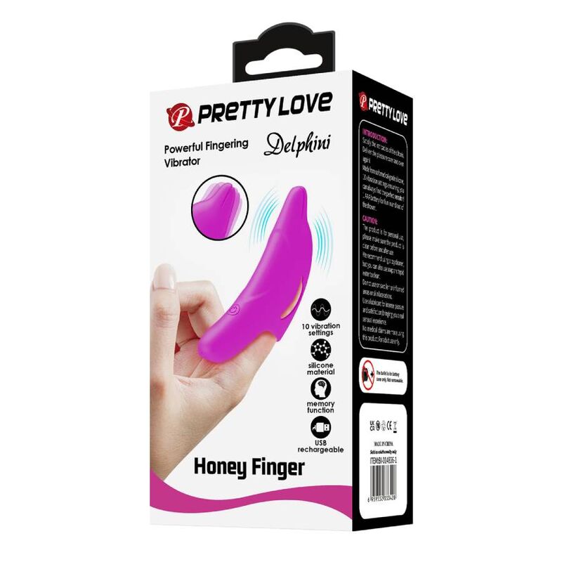 PRETTY LOVE - POWERFUL FINGER STIMULATOR VIOLET DELPHINI