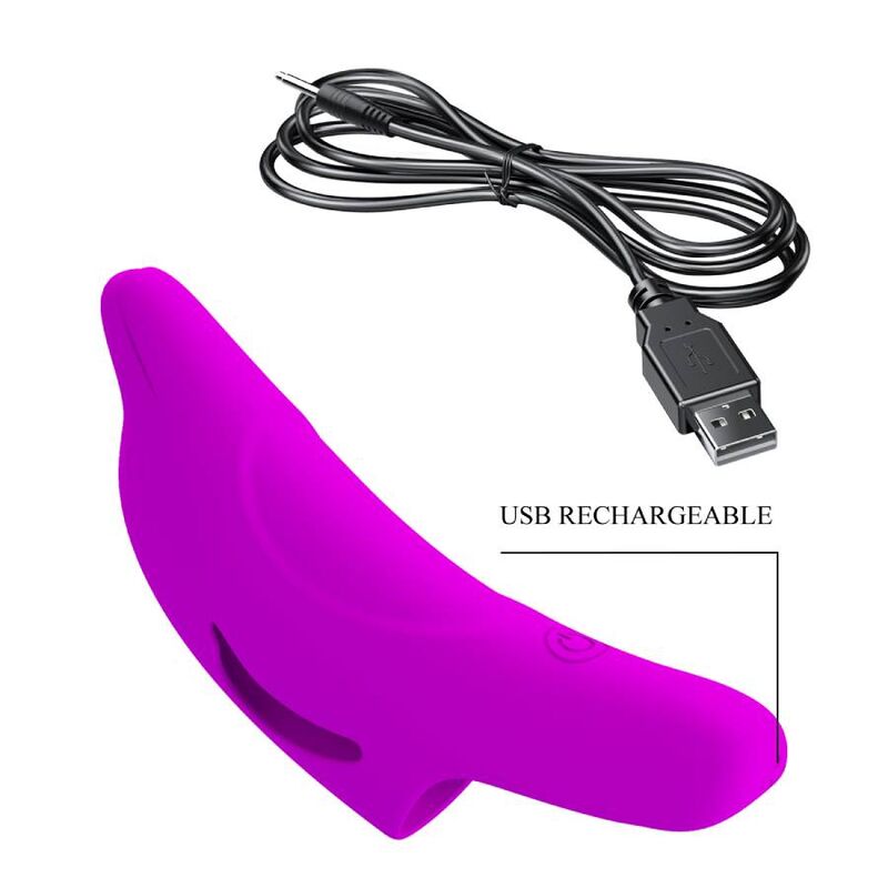 PRETTY LOVE - POWERFUL FINGER STIMULATOR VIOLET DELPHINI