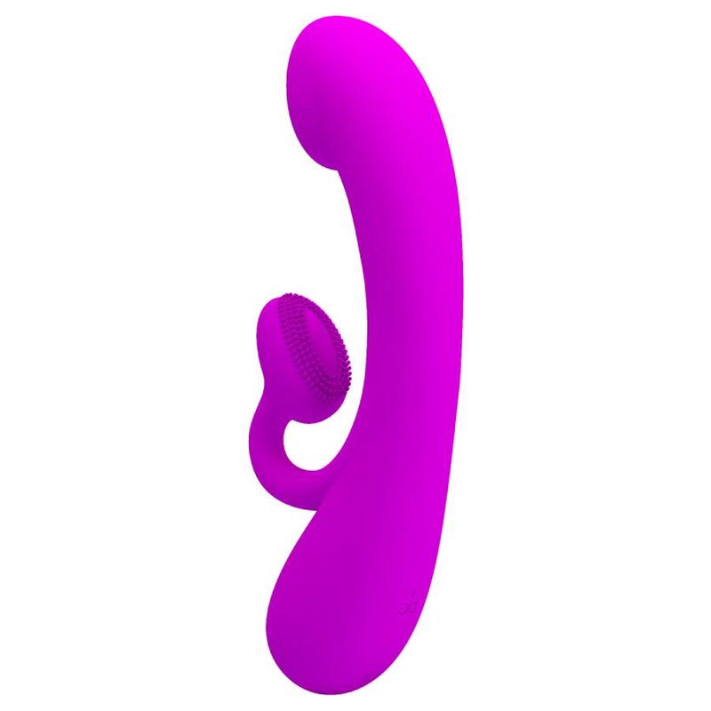 PRETTY LOVE - SINCERE VIBRADOR Y SUCTOR DE CLITORIS SILICONA MORADA