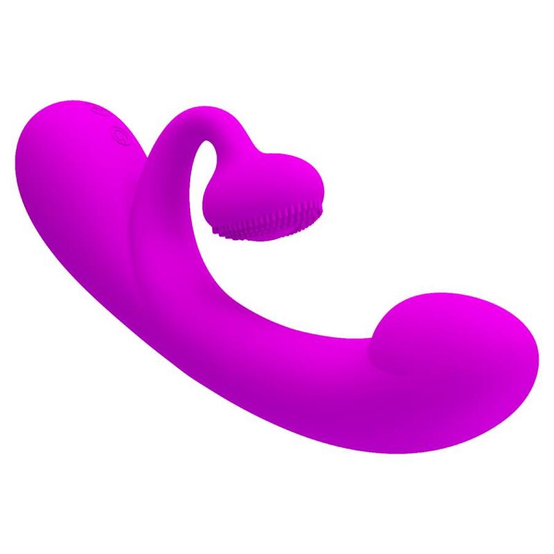 PRETTY LOVE - SINCERE VIBRADOR Y SUCTOR DE CLITORIS SILICONA MORADA