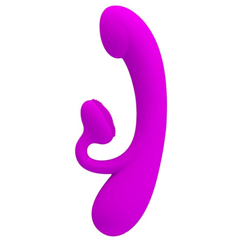 PRETTY LOVE - SINCERE VIBRADOR Y SUCTOR DE CLITORIS SILICONA MORADA