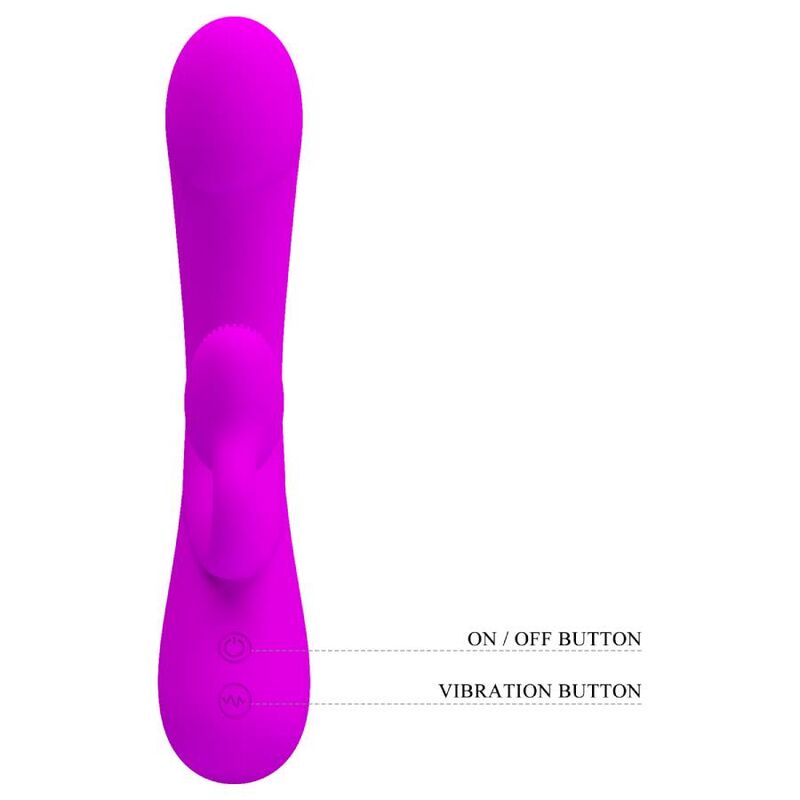 PRETTY LOVE - SINCERE VIBRADOR Y SUCTOR DE CLITORIS SILICONA MORADA