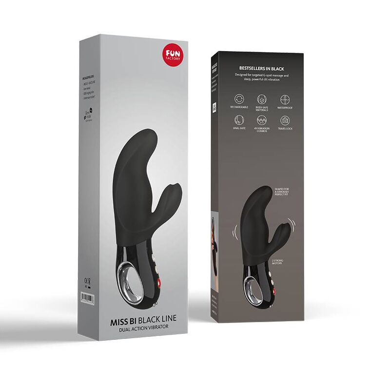 FUN FACTORY - VIBRATEUR MISS BI RABBIT LIGNE NOIRE