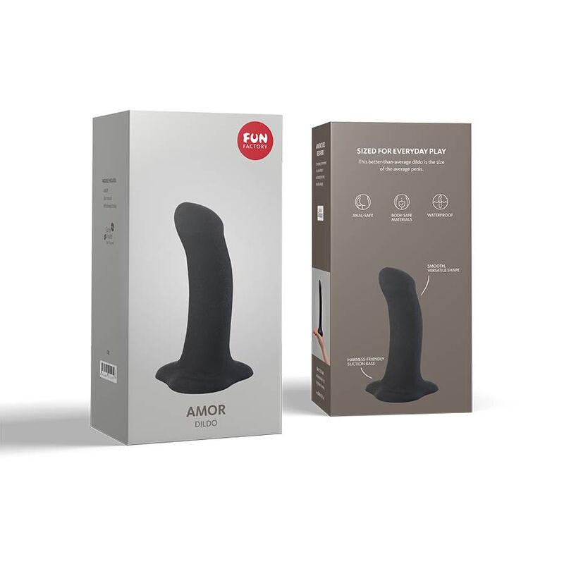 FUN FACTORY - BLACK AMOR DILDO