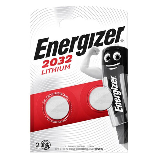 ENERGIZER - LITHIUM BUTTON BATTERY CR2032 3V 2 UNIT?