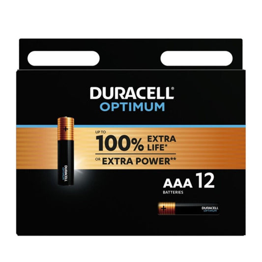 DURACELL - OPTIMUM 200 AAA LR03 ALKALINE BATTERY 12 UNIT?