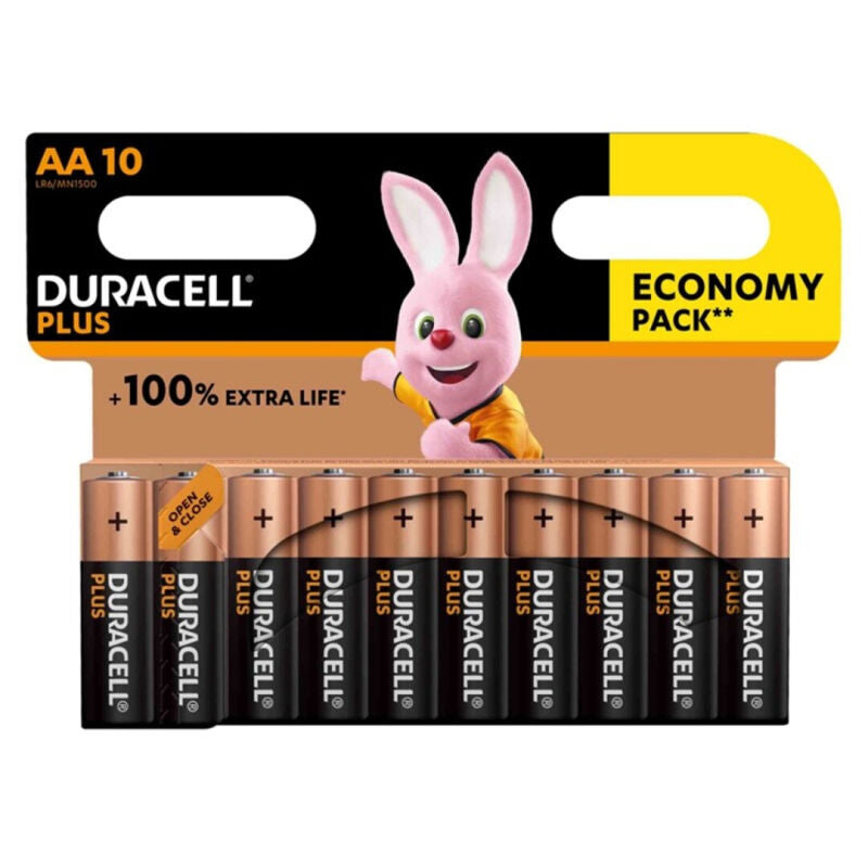 DURACELL - PLUS POWER ALKALINE BATTERY 100 AA LR6 10 UNIT?