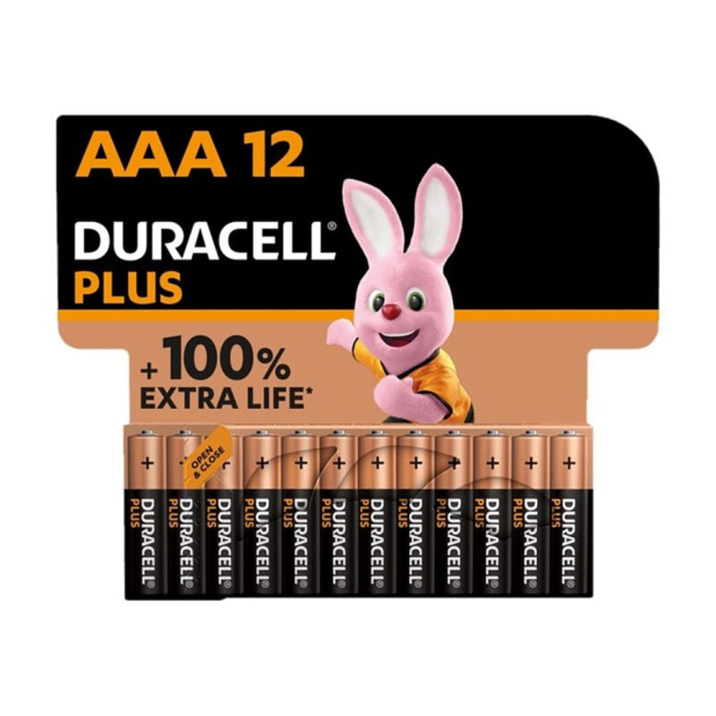 DURACELL - ALKALINE BATTERY PLUS POWER 100 AAA LR03 12 UNIT?