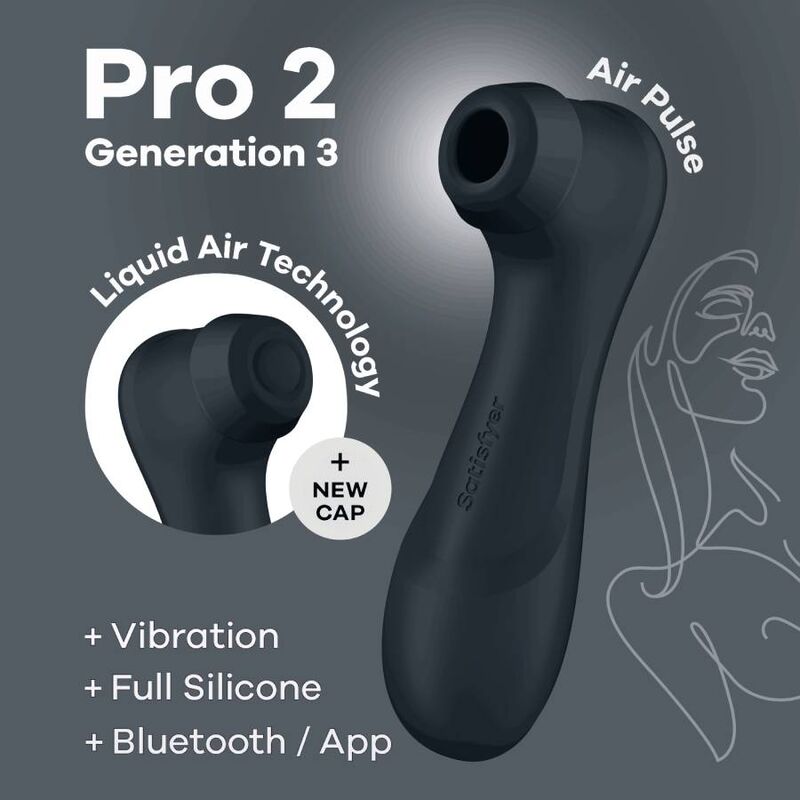 SATISFYER - PRO 2 GENERACIÓN 3 VINO ROJO BLUETOOTH Y APLICACIÓN