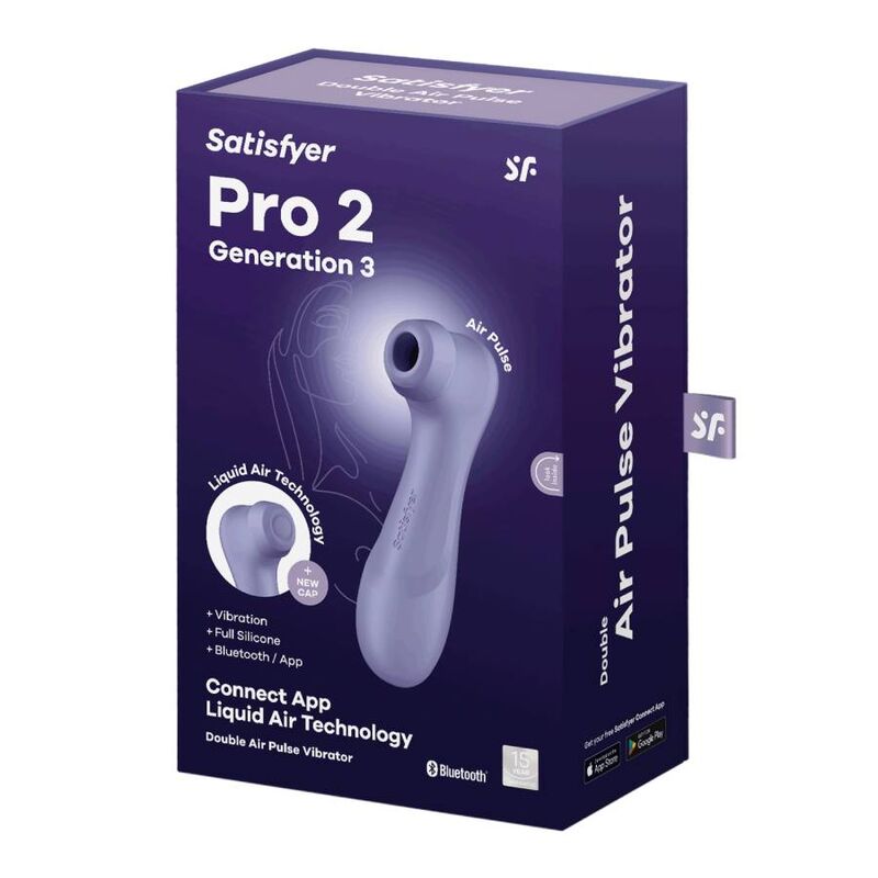 SATISFYER - PRO 2 GENERACIÓN 3 VINO ROJO BLUETOOTH Y APLICACIÓN