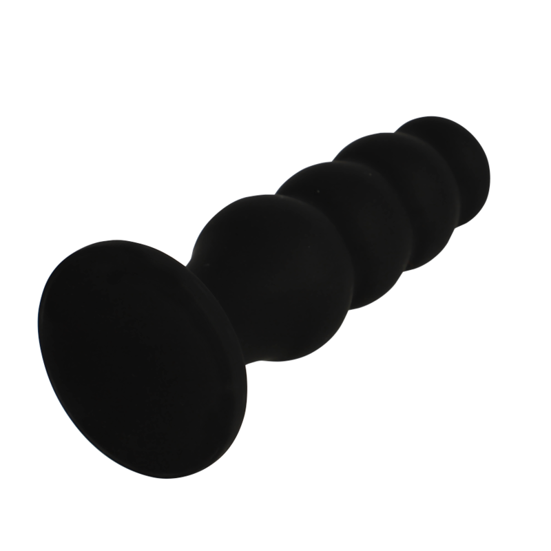 BLACK&amp;SILVER - PLUG ANAL DE SILICONA NEGRO SCOTT PREMIUM