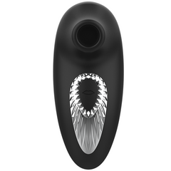 BLACK&amp;SILVER - DRAKE DELUXE VIBRADOR CHUPADORA SILICONA RECARGABLE NEGRO