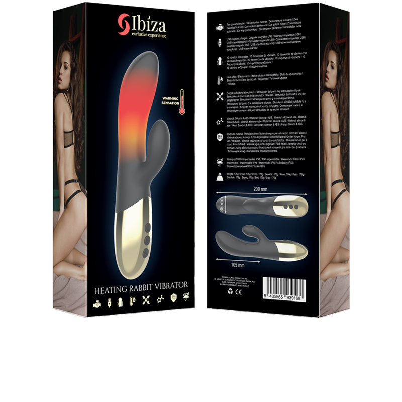 IBIZA - VIBRADOR CONEJO CALEFACTADO