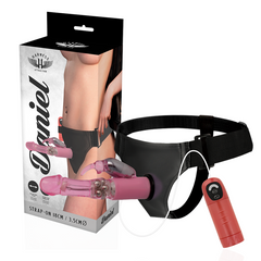 HARNESS ATTRACTION - DANIEL REINS WITH VIBRATION AND ROTATION 18 CM -O- 3.5 CM