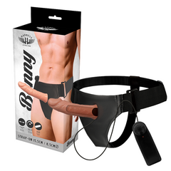 HARNESS ATTRACTION - BENNY HOLLOW REINS WITH VIBRATOR 15 CM -O- 4.5 CM