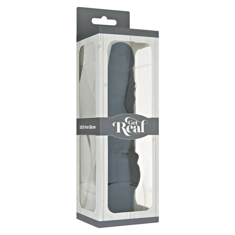 HAZTE REAL - VIBRADOR CLÁSICO NEGRO