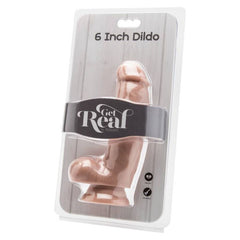 GET REAL - 12 CM DILDO WITH SKIN BALLS