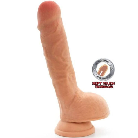 GET REAL - DUAL DENSITY DILDO 25.5 CM SKIN BALLS