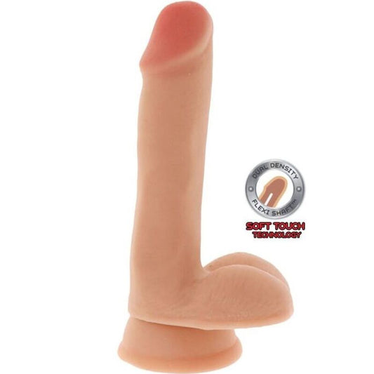 GET REAL - DOUBLE DENSITY DILDO 17 CM SKIN BALLS