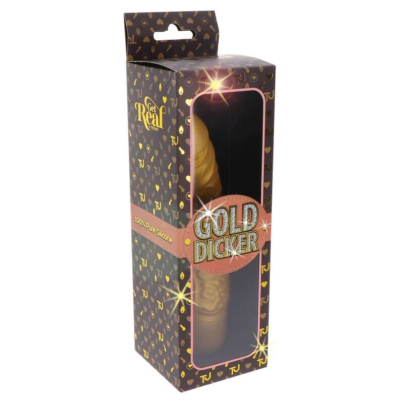 GET REAL - GOLD DICKER VIBRATEUR ORIGINAL OR