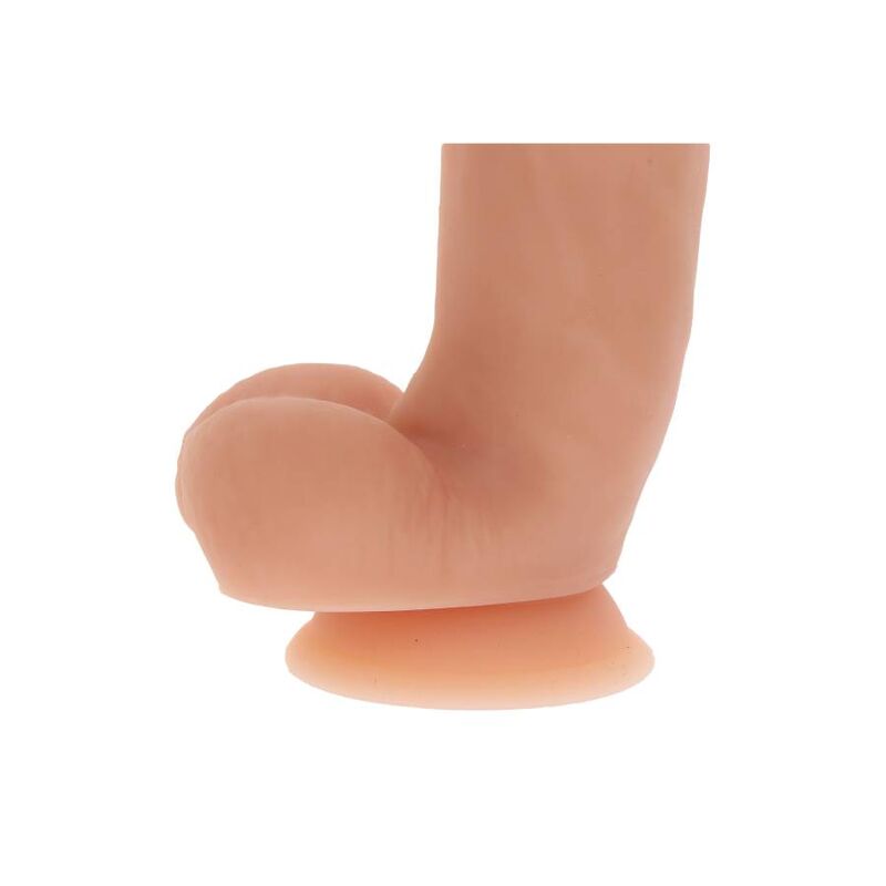 GET REAL - DILDO DE SILICONA DE 18 CM CON BOLAS DE PIEL