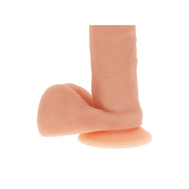 GET REAL - DILDO DE SILICONA DE 20,5 CM CON BOLAS DE PIEL