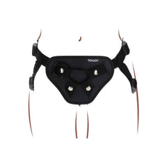 GET REAL - DELUXE BLACK STRAP-ON HARNESS