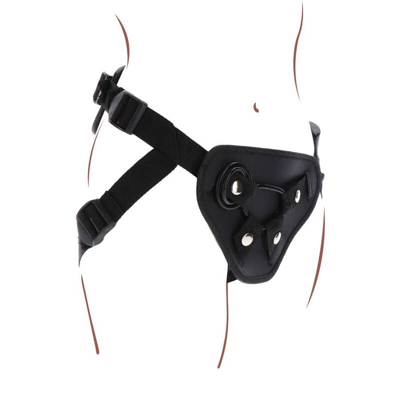 GET REAL - DELUXE BLACK STRAP-ON HARNESS