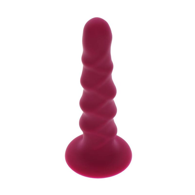 GET REAL - 12 CM RED RIBBED DONG