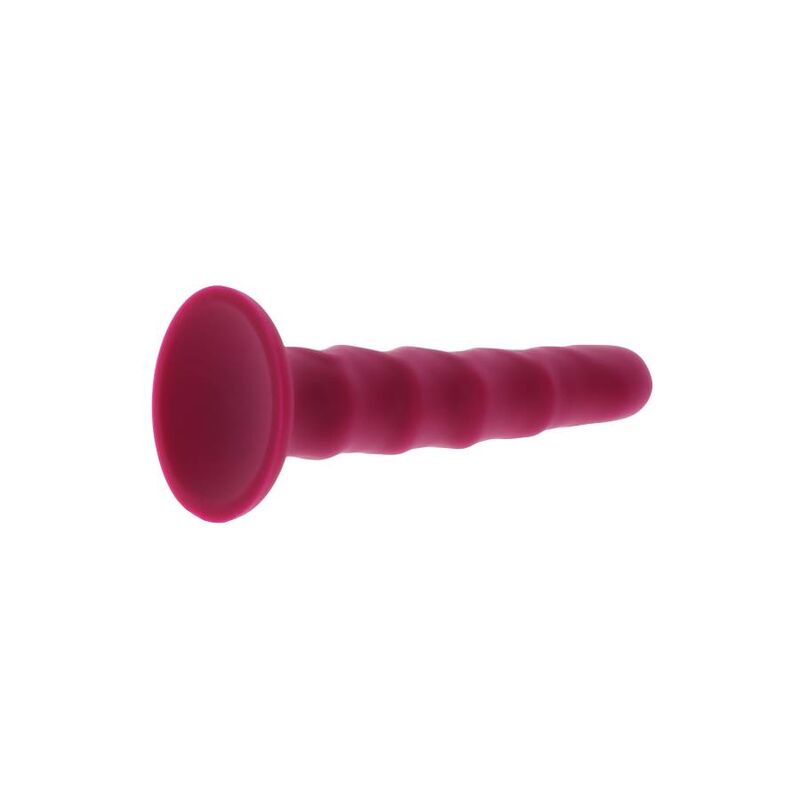 GET REAL - 12 CM RED RIBBED DONG