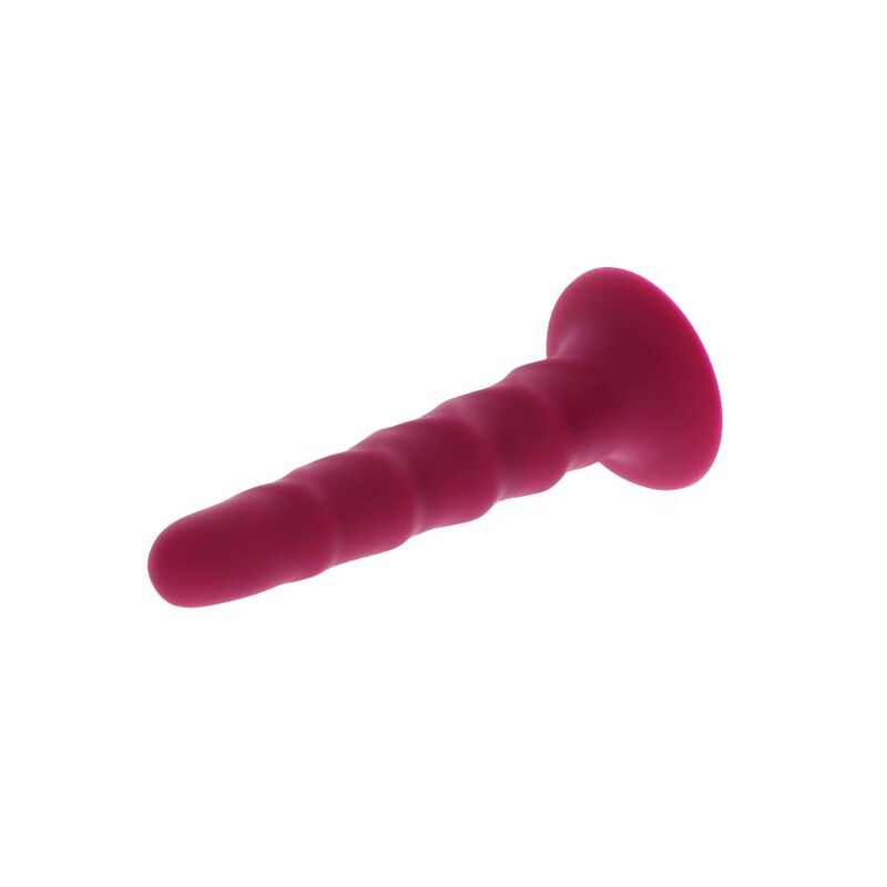 GET REAL - 12 CM RED RIBBED DONG