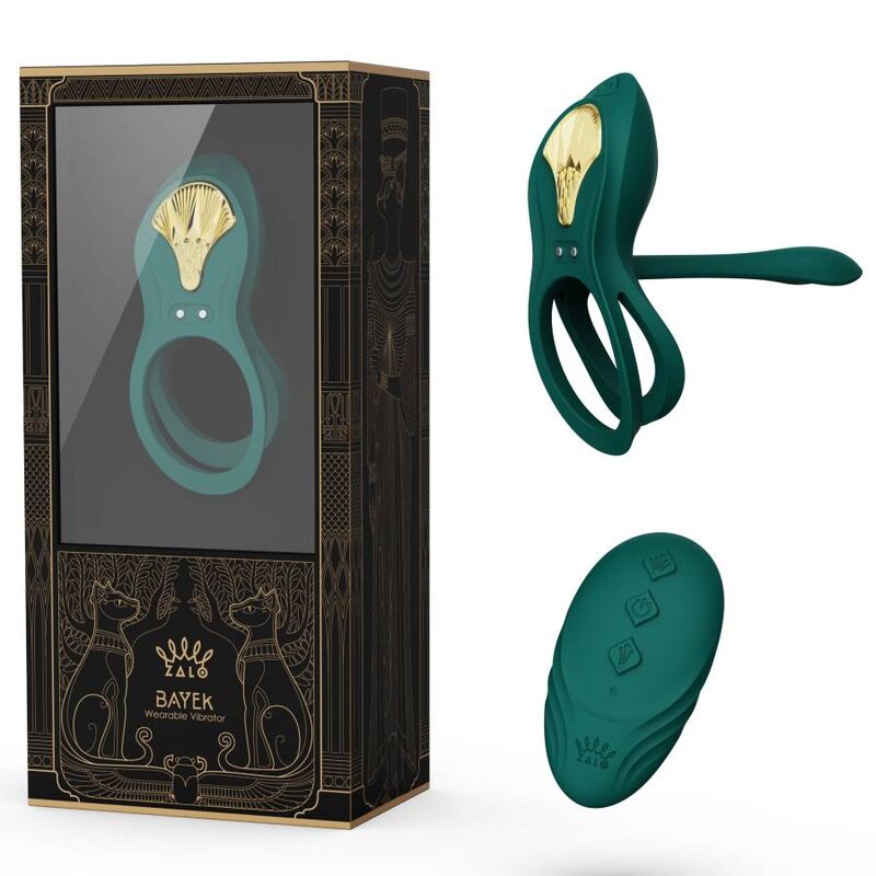 ZALO - ANILLO PAREJA VIBRADOR VERDE BAYEK