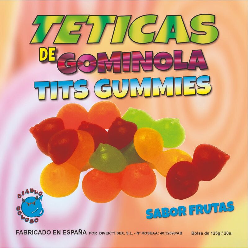 DIABLO GOLOSO - TETAS DE GOMITAS BRILLANTES SURTIDAS