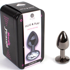 SECRETPLAY - SMALL GUNMETAL ANAL PLUG 7 CM