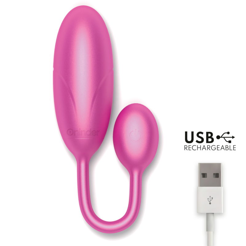 ONINDER - VIBRATING EGG DENVER PINK 7 X 2.7 CM FREE APP