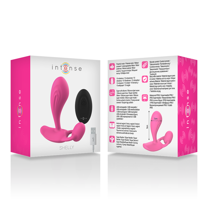 INTENSE - REMOTE CONTROL ANAL SHELLY PLUG PINK