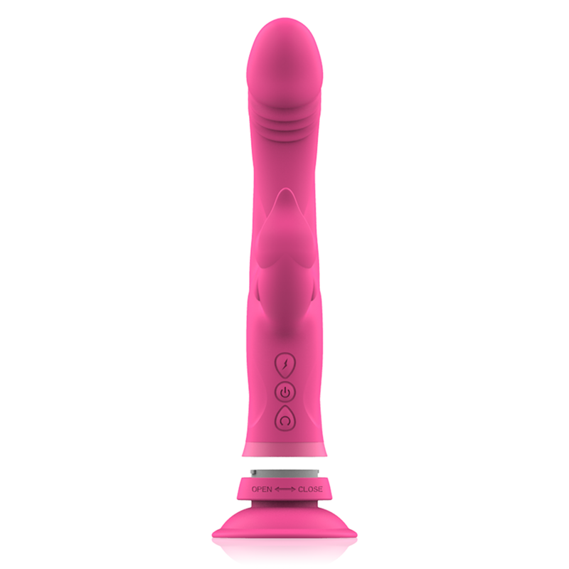 INTENSE - VIBRATEUR JULIO RABBIT SILICONE ROSE