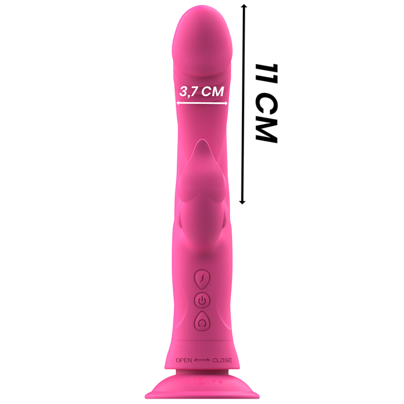 INTENSE - JULIO CONEJO VIBRADOR DE SILICONA ROSA