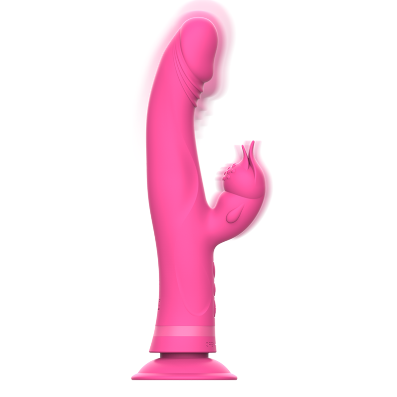 INTENSE - VIBRATEUR JULIO RABBIT SILICONE ROSE