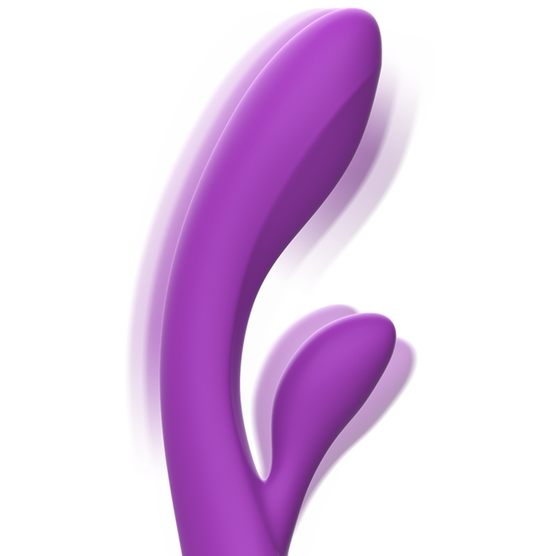 INTENSO - LUIGI RABBIT VIBRADOR DE SILICONA LÍQUIDA MORADO