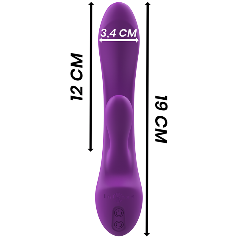 INTENSO - LUIGI RABBIT VIBRADOR DE SILICONA LÍQUIDA MORADO