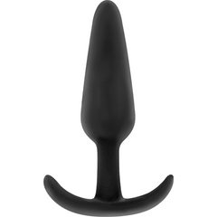 BLACK&amp;SILVER - PLUG ANAL DE SILICONA HANSEL CON MANGO PEQUEÑO