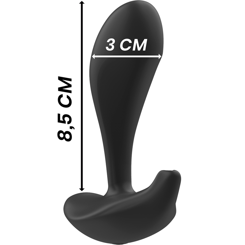 BLACK&amp;SILVER - SILICONE REMOTE CONTROL FOR DWAYNE ANAL PLUG