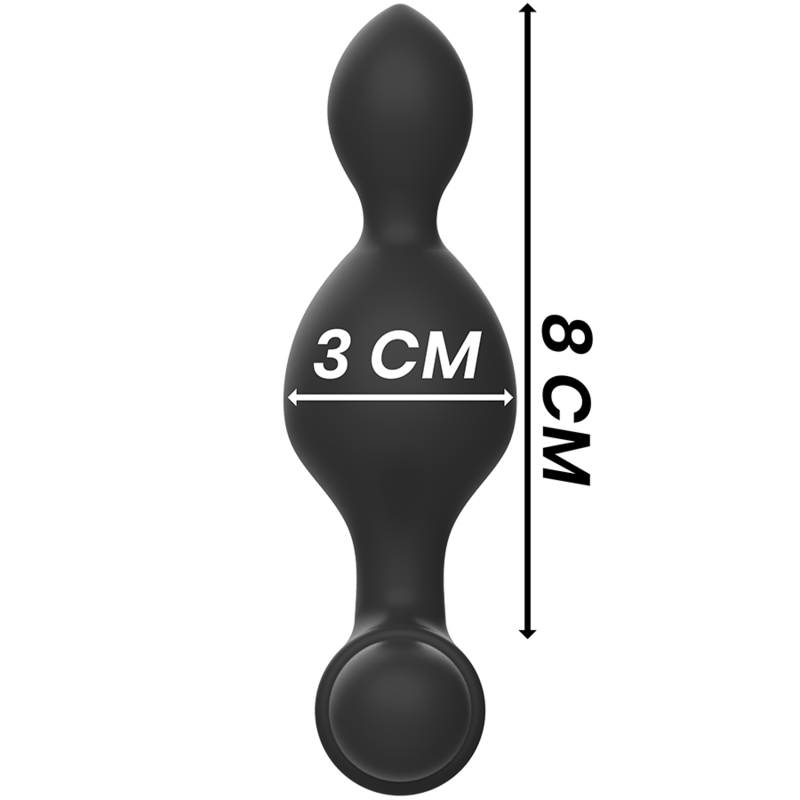 BLACK&SILVER - TUCKER PETITE TÉLÉCOMMANDE POUR PLUG ANAL EN SILICONE