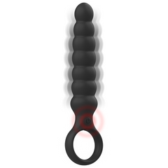 BLACK&amp;SILVER - BOB POWERFUL SILICONE ANAL DILATOR