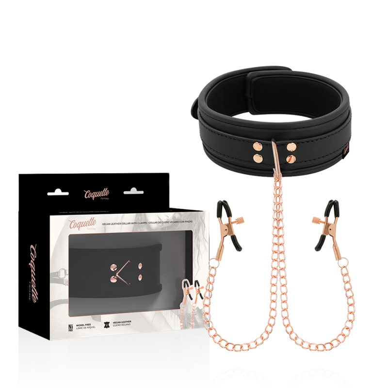 COQUETTE CHIC DESIRE - COLLAR DE ABRAZADERA DE PUNTA FANCY CON FORRO DE NEOPRENO