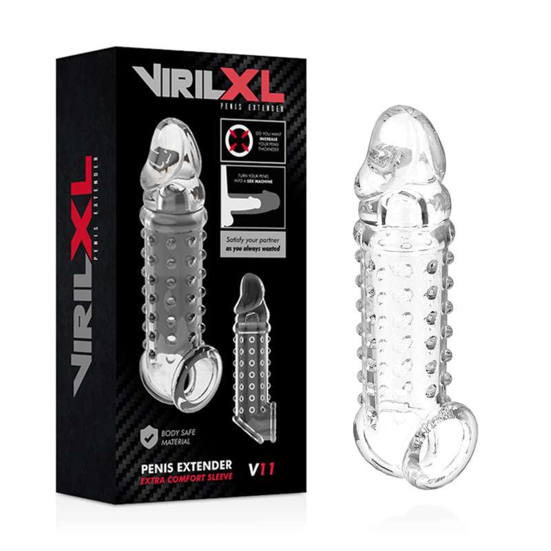 VIRILXL - EXTENSIÓN DEL PENE Y FUNDA TRANSPARENTE V11